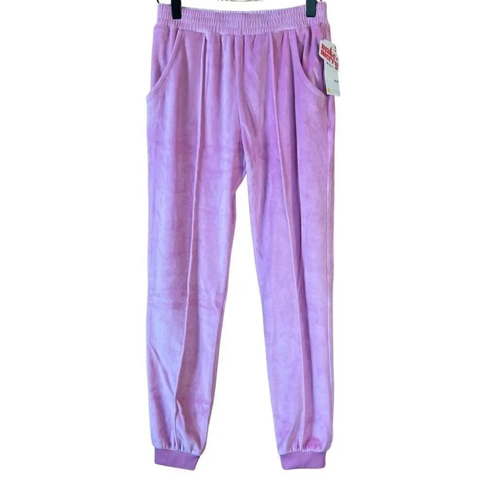 Zella Pink Velour Sweat Lounge Pants for Girls size L